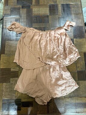 O'Neill Blush Pink Off-Shoulder Romper